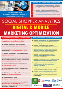 MARKETING OPTIMIZATION DIGITAL &amp; MOBILE  SOCIAL SHOPPER ANALYTICS