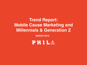 Trend Report: Mobile Cause Marketing and Millennials