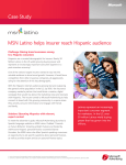 Case Study MSN Latino helps insurer reach Hispanic audience