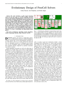Evolutionary Design of FreeCell Solvers