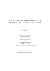 Monte-Carlo Tree Search Enhancements for One
