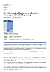 The 8th International Conference on Information Technology and