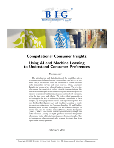 Computational Consumer Insights