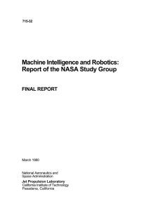 Machine Intelligence and Robotics: Report of the NASA