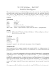Syllabus - Department of Computer Science
