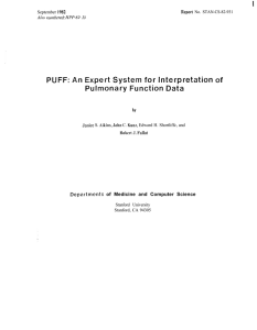 PUFF: An Expert System for Interpretation of
