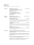 CV/Resume - Sharon Lin