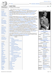 Adolf Hitler - Wikipedia, the free encyclopedia