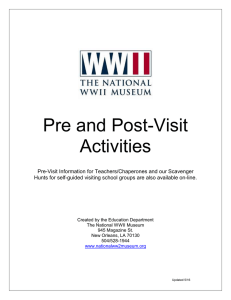 Pre and Post-Visit Activities