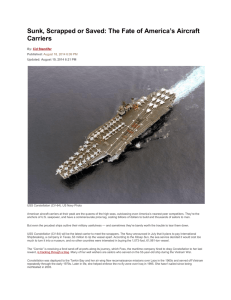 Sunk, Scrapped or Saved: The Fate of America`s Aircraft Carriers