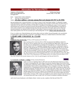 Other Harvard military veterans WWII