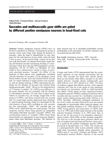 Saccades and multisaccadic gaze shifts are gated by different
