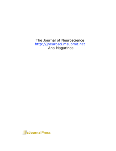 The Journal of Neuroscience http://jneurosci.msubmit.net Ana