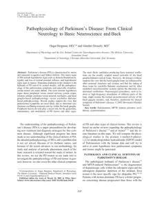 Pathophysiology of Parkinson`s Disease