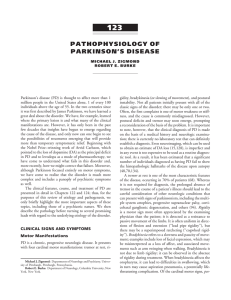 pathophysiology of parkinson`s disease