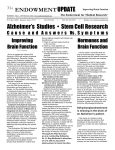 Alzheimer`s Studies • Stem Cell Research