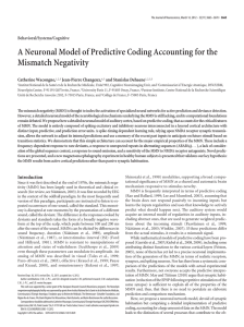 A Neuronal Model of Predictive Coding Accounting for the