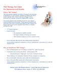 TMS Therapy Fact Sheet For Depression and Anxiety