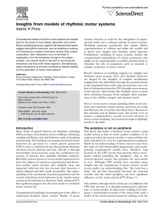 Insights from models of rhythmic motor systems