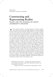Constructing and Representing Reality: Hegel and the Making of