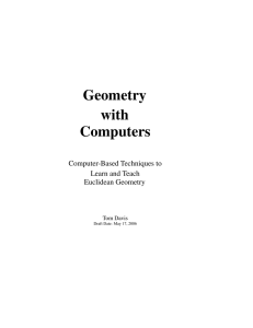 Geometry with Computers