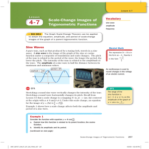 Scale-Change Images of Trigonometric Functions