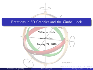 Rotations in 3D Graphics and the Gimbal Lock