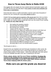 How to Throw Away Marks in Maths GCSE