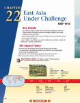 Chapter 22: East Asia Under Challenge, 1800-1914