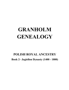 Polish Royal Ancestry Book 2