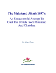The Malakand Jihad (1987): An unsuccessful attempt to oust the