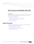 Citrix Access on SonicWALL SSL VPN