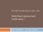 WebClient deployment made easy