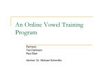 An Online Vowel Training Program