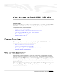 Citrix Access on SonicWALL SSL VPN