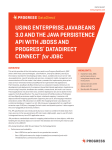 Progress Data Sheet - Using Enterprise JavaBeans 3.0 and the Java