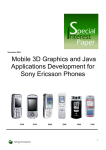 Mobile 3D Graphics and Java Applications Development for Sony