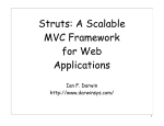 Struts: A Scalable MVC Framework for Web Applications
