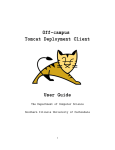 Off-campus Tomcat Deployment Client User Guide