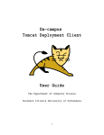 On-campus Tomcat Deployment Client User Guide
