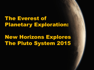 The Everest of Planetary Exploration: New Horizons Explores The