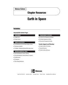 Chapter 7 Resource: Earth in Space