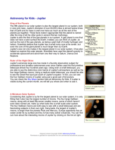 Astronomy for Kids - Jupiter