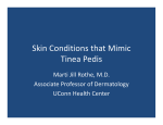 Skin Conditions that Mimic Tinea Pedis