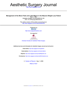 Management of the Mons Pubis and Labia Majora in the Massive