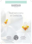 Treatment menu at Grettacole