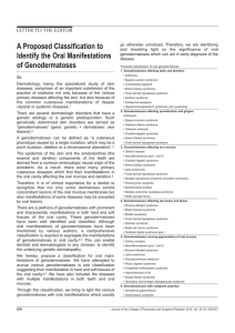 A Proposed Classification to Identify the Oral Manifestations of