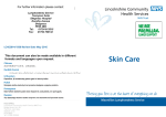Skin Care - Lincolnshire Community Health Services