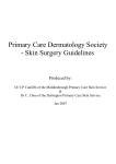Skin Surgery Guidelines - Primary Care Dermatology Society