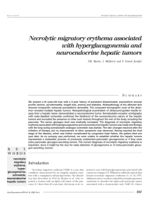 Necrolytic migratory erythema associated with
